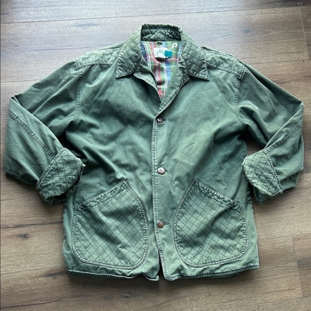 Green Quilted Men's Jacket ! Medium